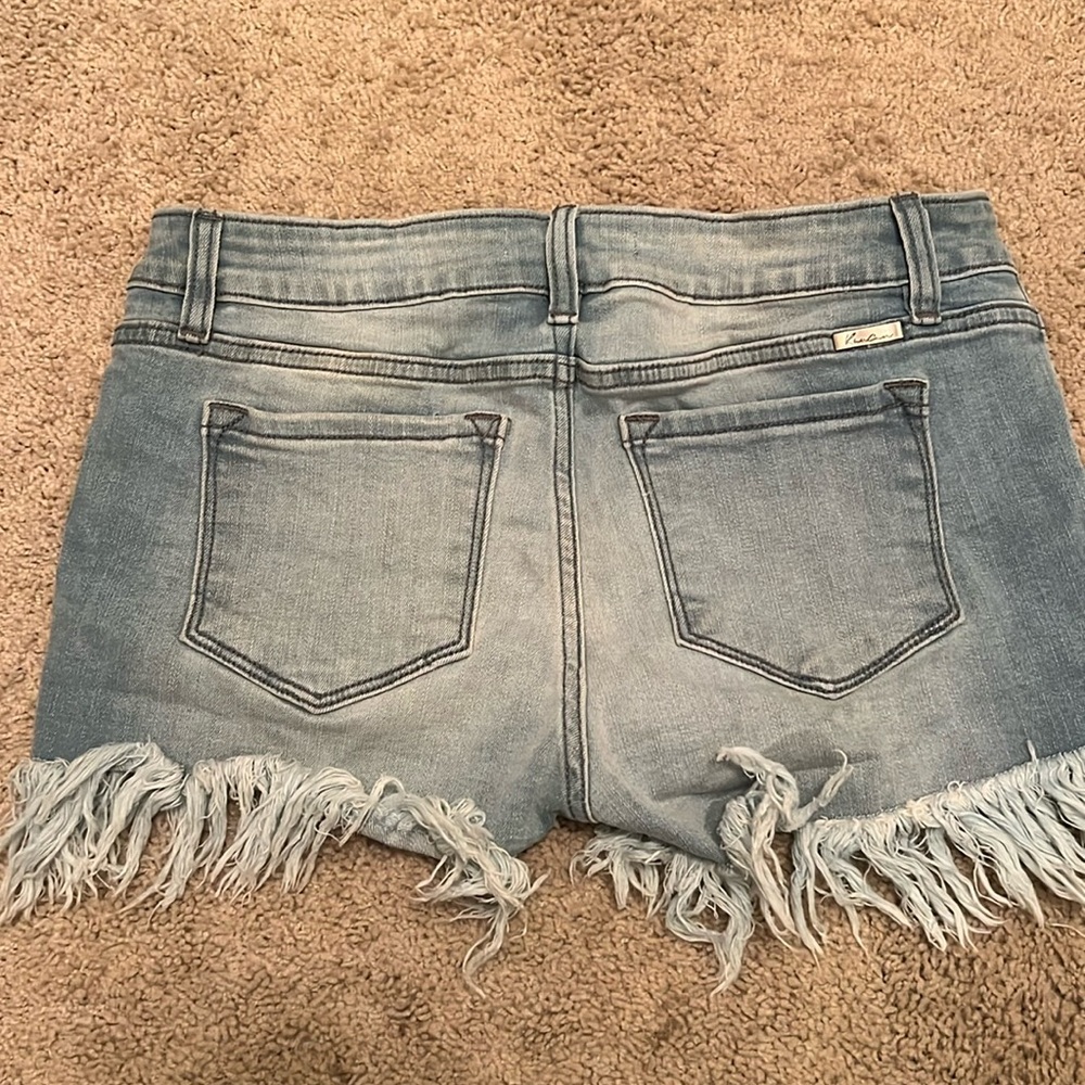 Kancan cut off fringe shorts Large